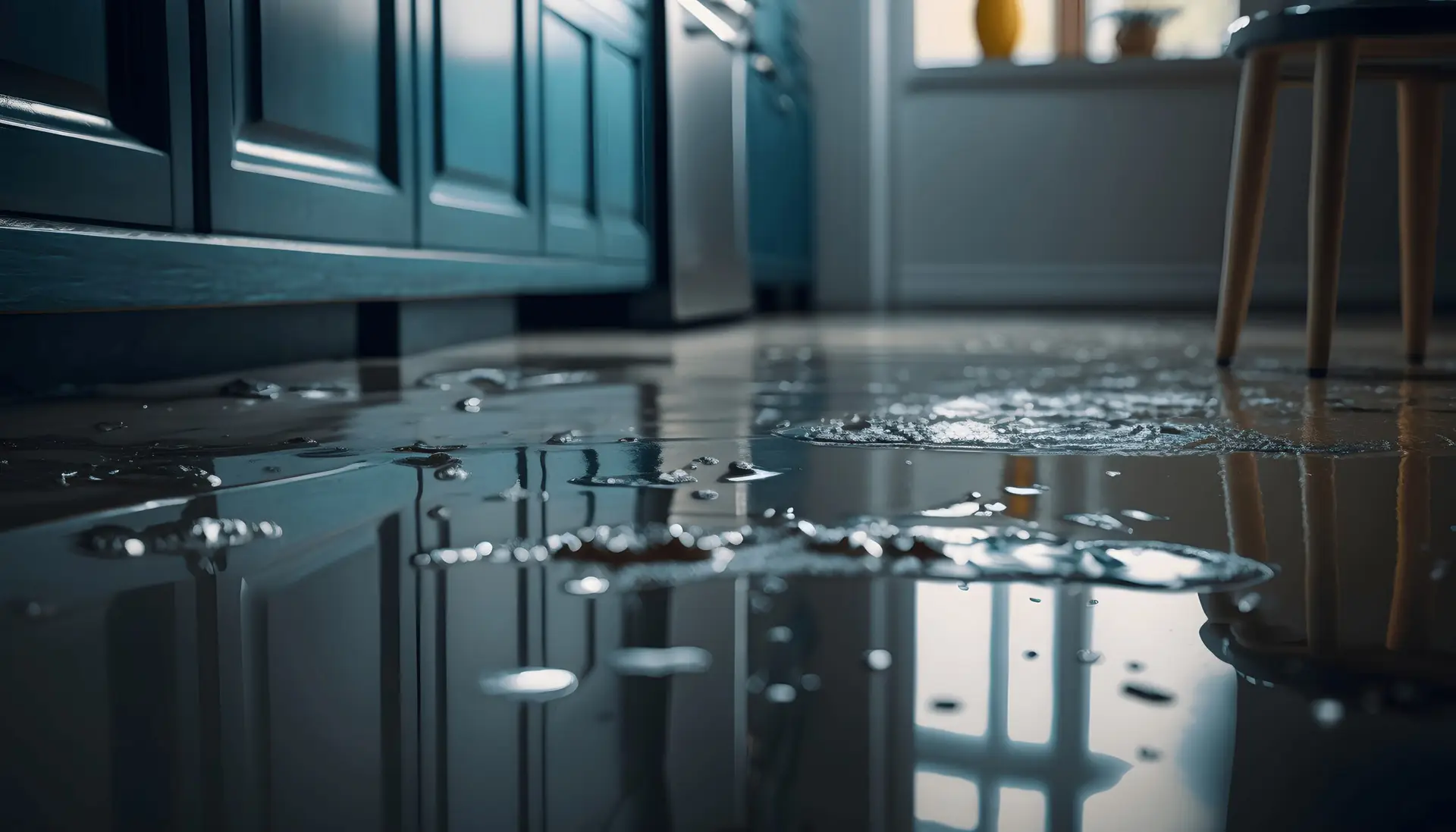 flood water in a residential home